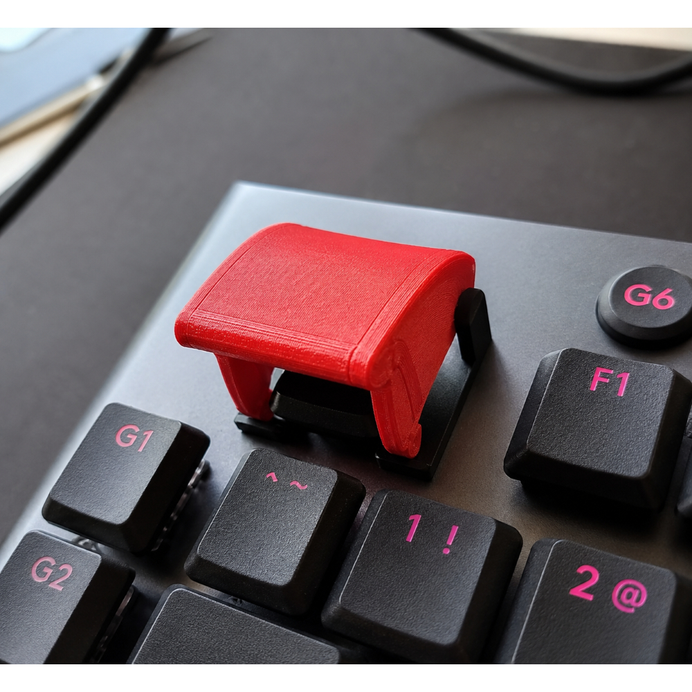 Trava Tecla ESC Proteção Contra Desistencia Gamer Anti Rage Quit Impressão 3D Setup PC Divertido
