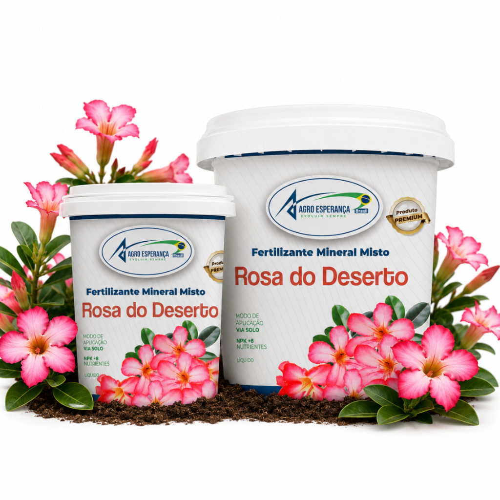 Adubo Farelado Rosa do Deserto Fertilizante Natural Mineral Misto Rosas Deserto Orgânico