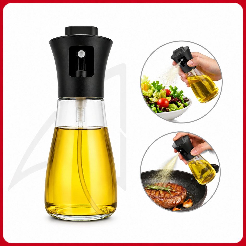 Borrifador de Azeite Óleo Spray 180ml Pulverizador para Air Fryer Salada Churrasco