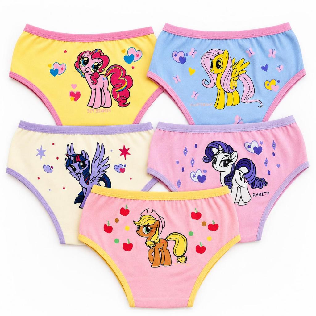 Kit 10, 5 ou 2 Calcinhas Infantil De Algodão Ultra Confortável Toque Suave e Lisa Desfralde Menina