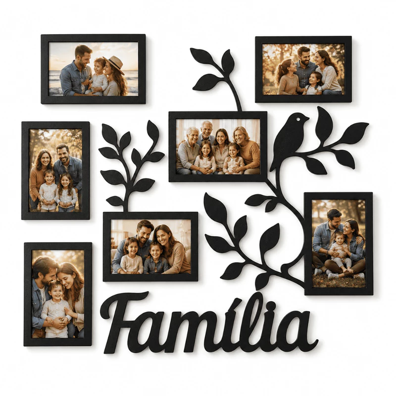 Decore com Amor: Porta Retrato Família ❤️