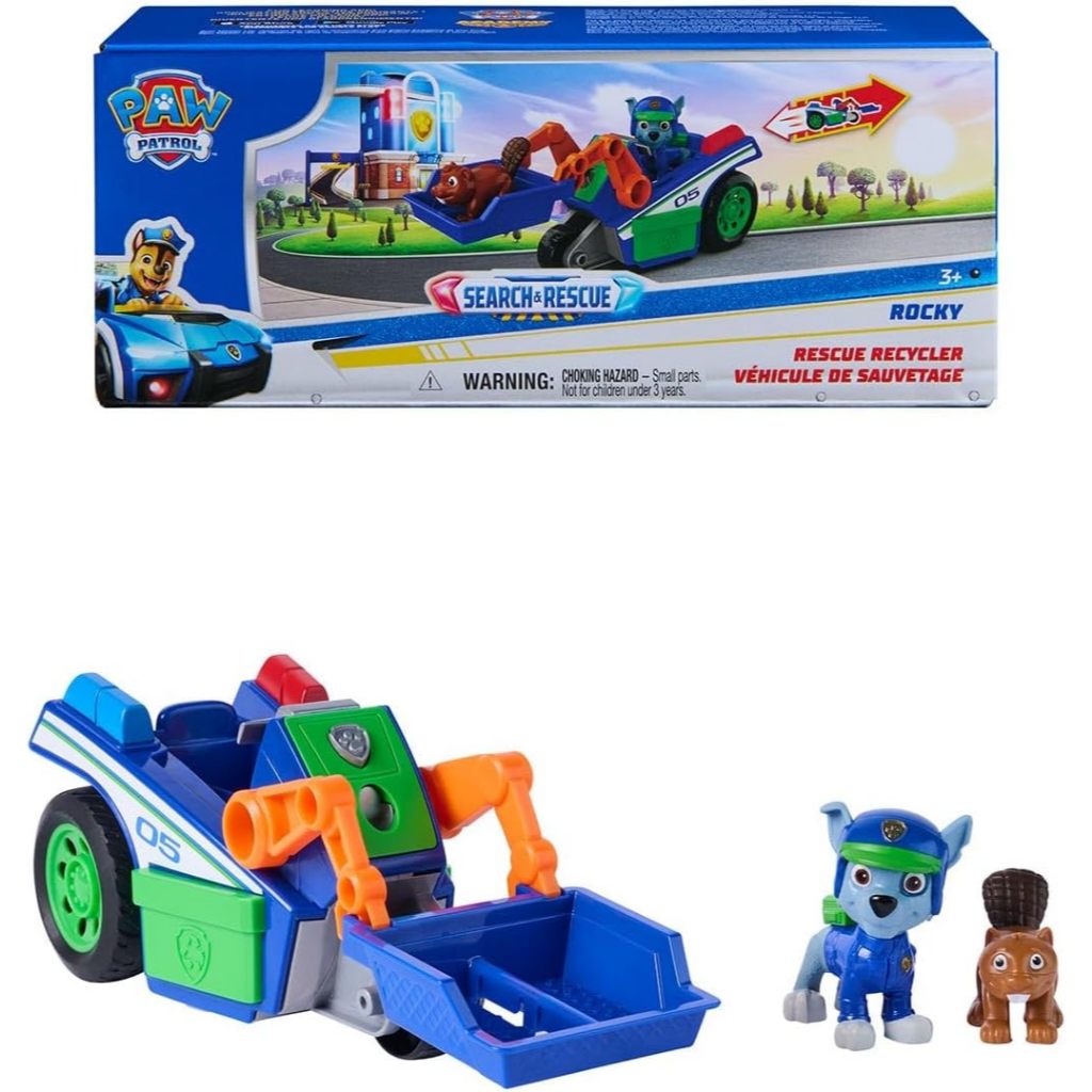 Carrinho Patrulha Canina Com Boneco Search & Rescue - Rocky