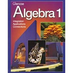 Algebra 1 Glencoe (hardcover) - Teacher's Wraparound edition - integration applications connections - 1997 - McGraw-Hill