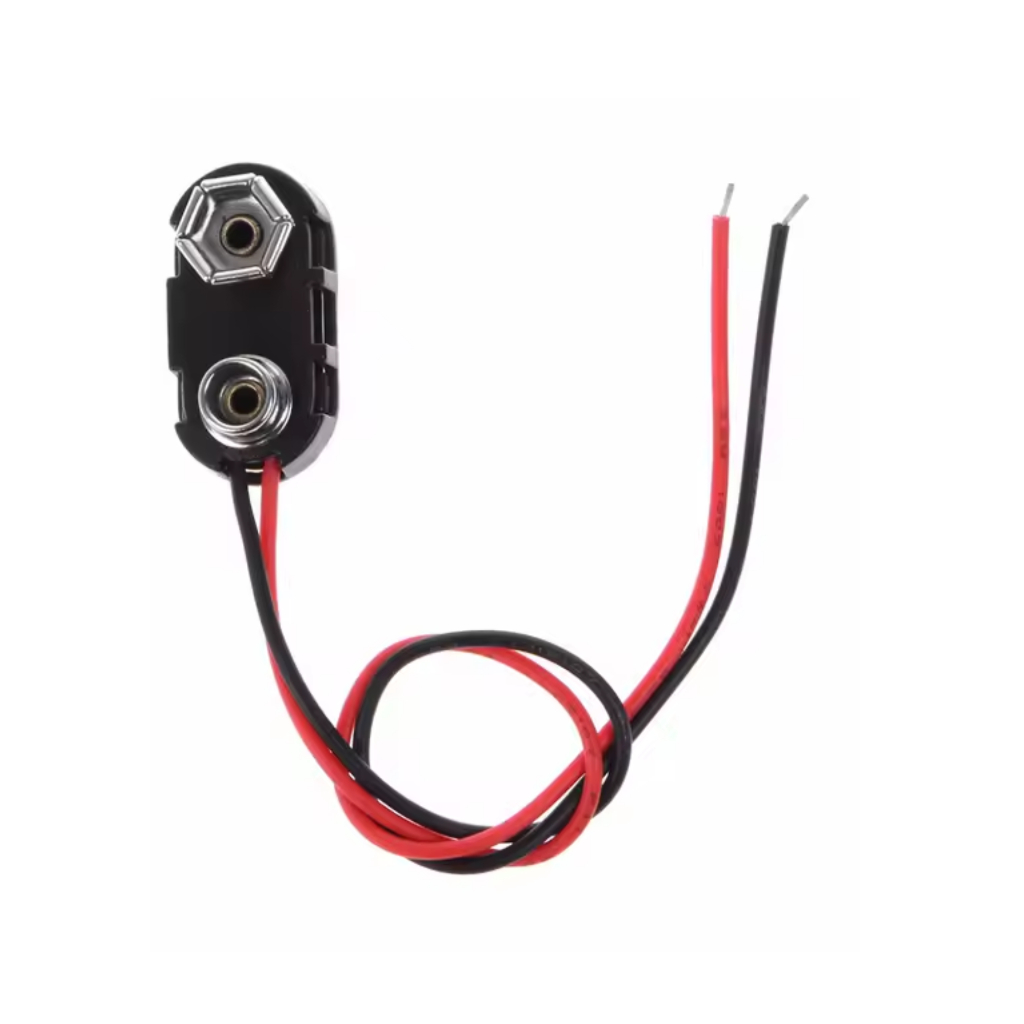 Clip Para Bateria 9V Plástico Rígido Tipo I Conector