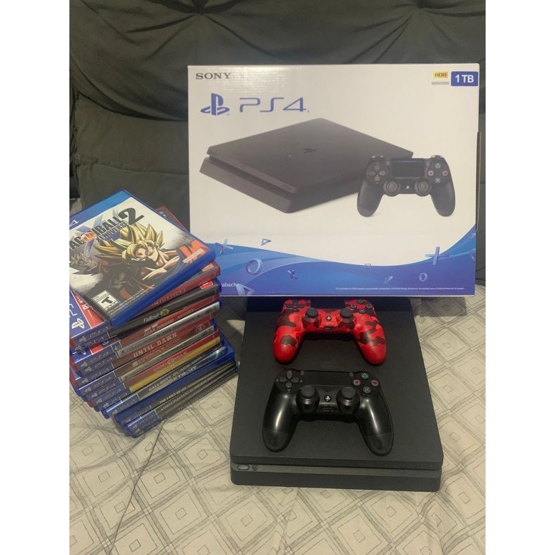 PS4 Slim 500GB ou 1TB Completo + Controle + Jogo Pronta Entrega