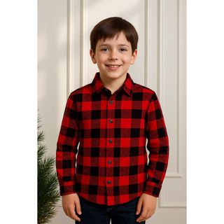 Blusa camisa Xadrez infantil Unissex Flanelada Festa Junina