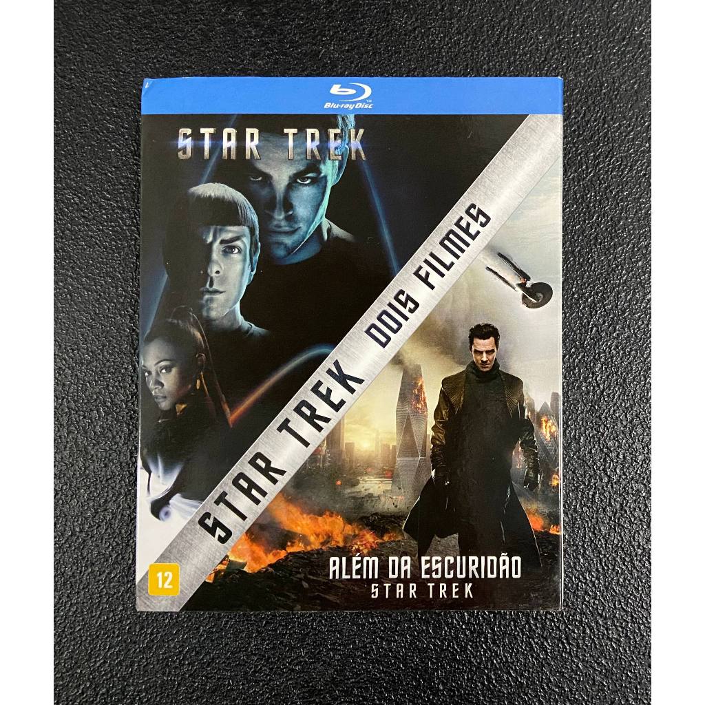 Blu Ray duplo Star Trek e Star Trek Além da Escuridão - Paramount Original