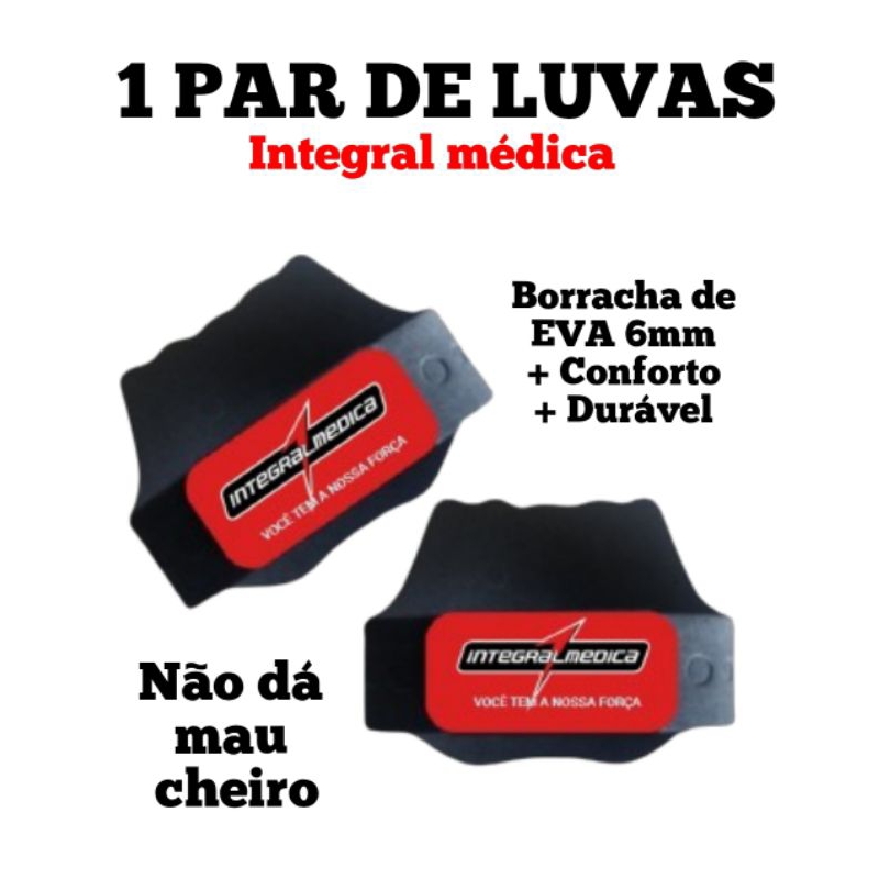 1 PAR DE LUVAS de EVA para musculação/academia/protetor palmar. modelo INTEGRAL.