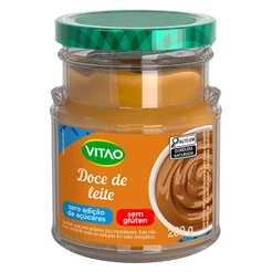 Doce de Leite Zero Açúcar Vitao 200 g - Sem Glúten