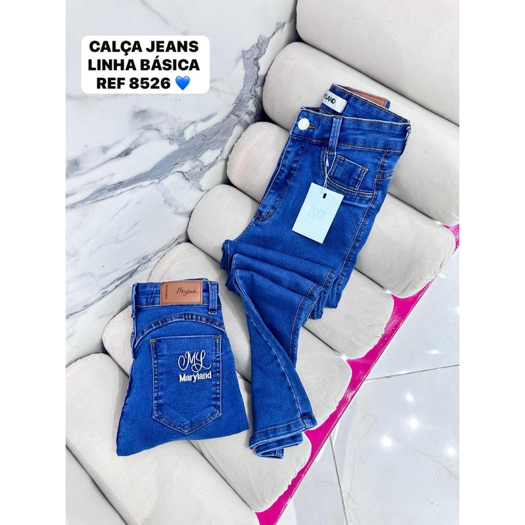 Calça jeans mary land pimenta original sal e pimenta e Faixa Rosa  skinny