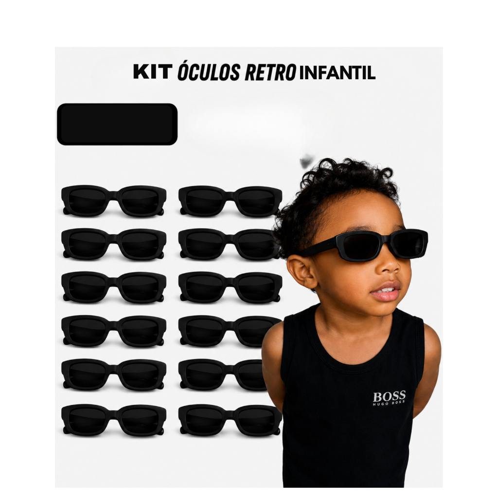 10 Óculos Infantil Menino Menina Kit 10 Óculos infantil para Lembrancinha Óculos Retro Infantil