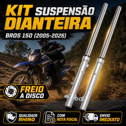Garfo suspensão Bros150 FREIO DISCO 2005 2006 2007 2008 2009 2010 2011 2012 2013 2014 2015 até 2026