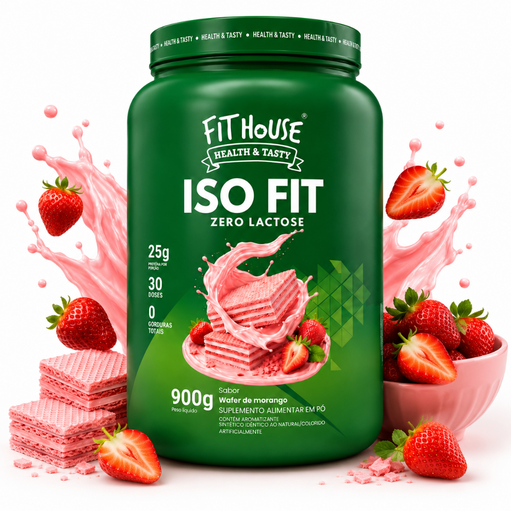 Kit 2x IsoFit Blend Proteico com Whey Zero Lactose Pote 900g Fit House