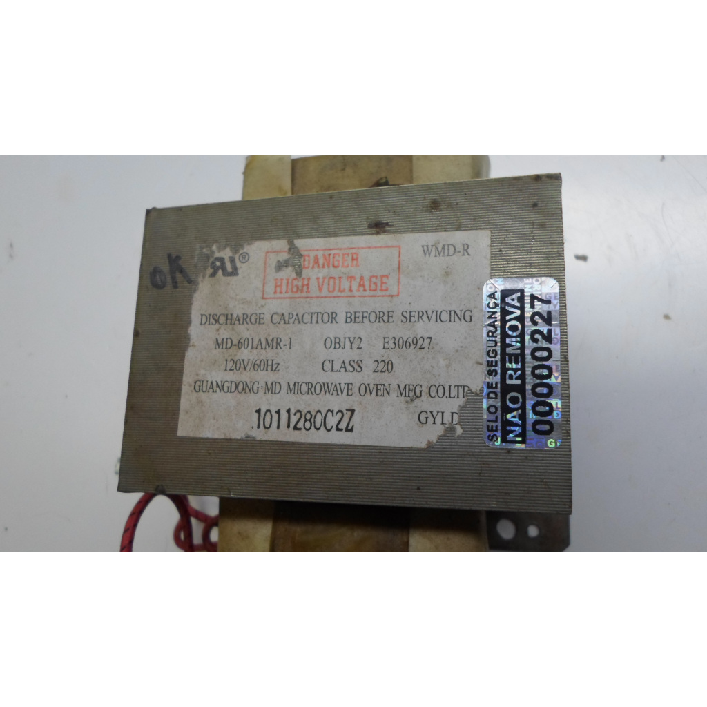 Transformador Md-601amr-1 120v Compativel Para Microondas