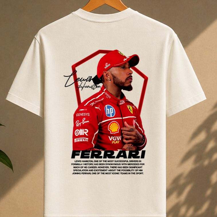 Camiseta Piloto Hamilton 44 Racing Club Automobilismo Algodão