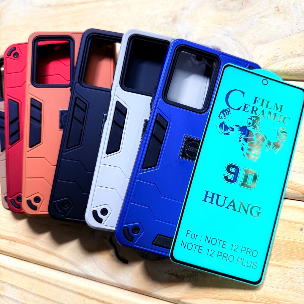 Capa Capinha Armor Anti Impacto + Película Para Xiaomi Redmi Note 12 Pro 5G / Poco X5 Pro Proteção Anti Shock