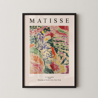 Quadro Decorativo Coleção Grandes Pintores Henri Matisse - A Japonesa Com Moldura