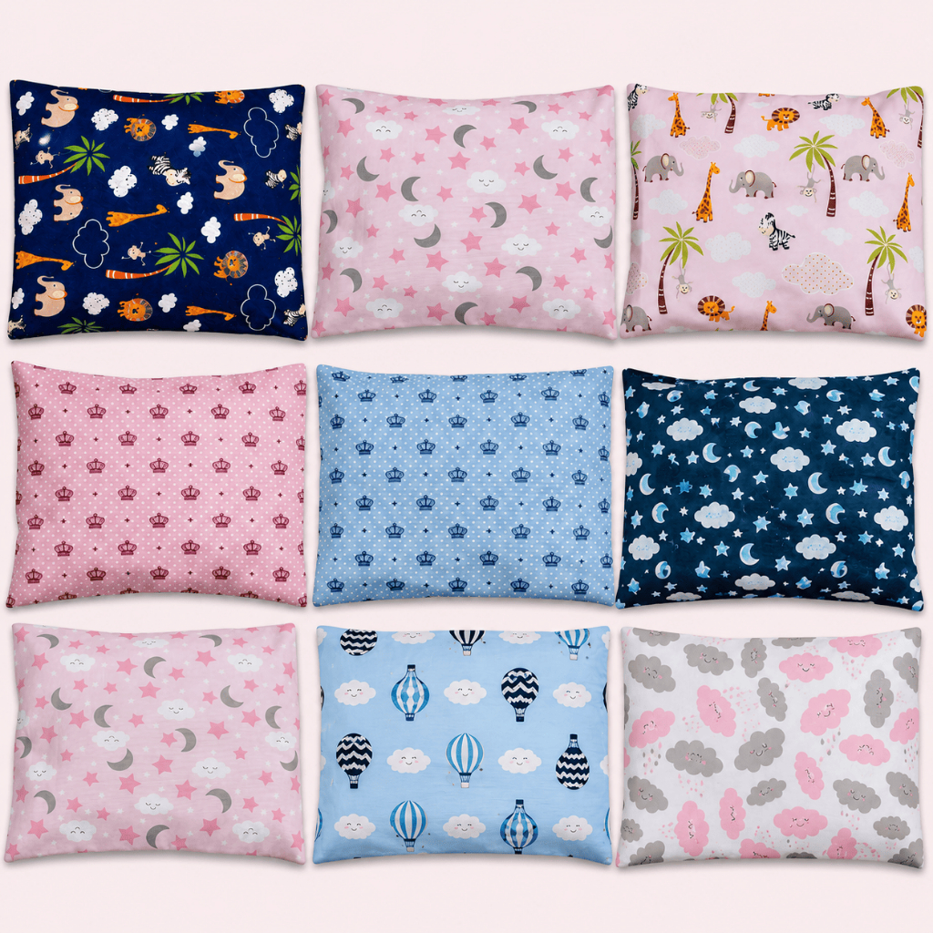 Fronha Infantil Algodão 68x48cm Estampada Menino Menina Toque Macio