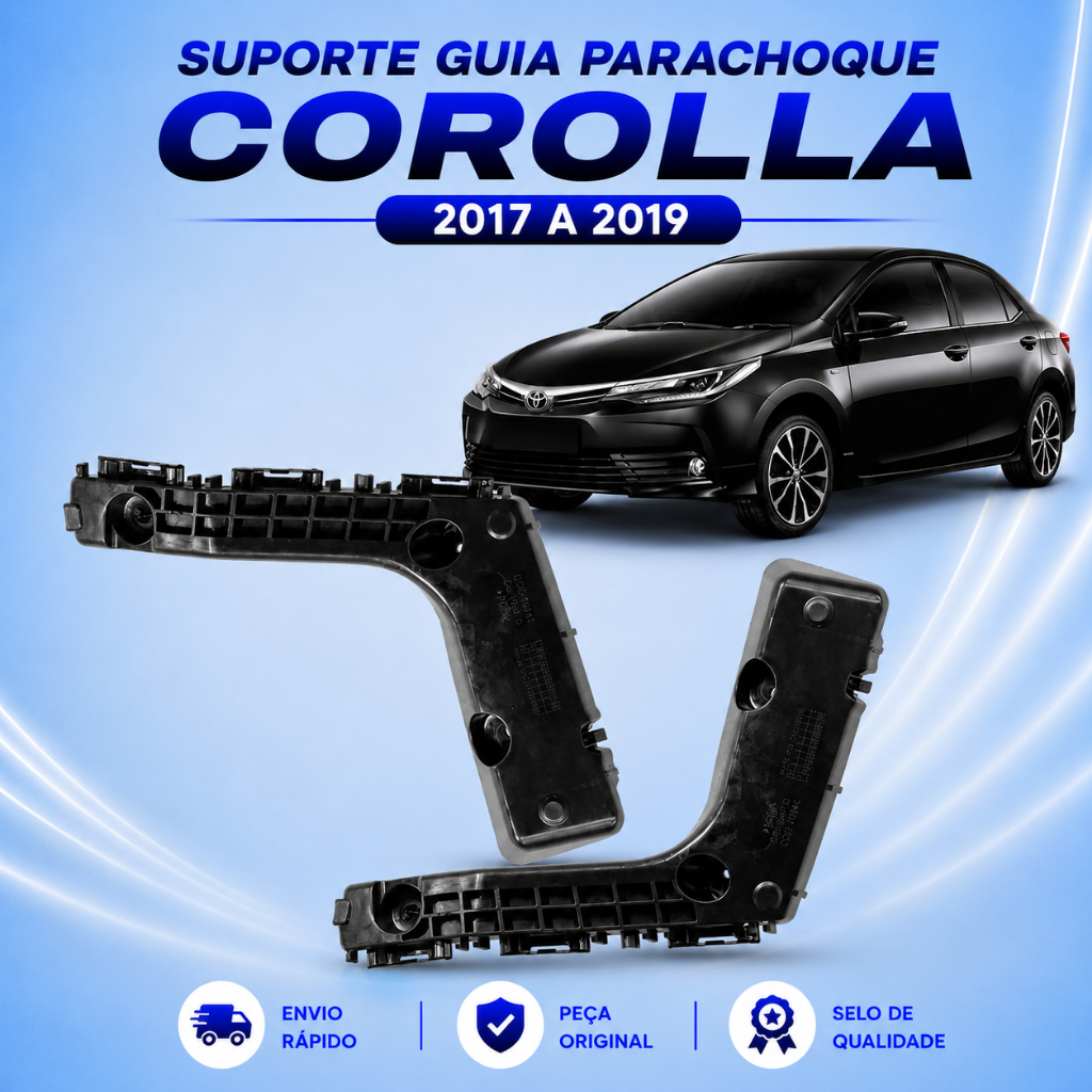 Suporte Guia Parachoque Corolla 2017 2018 2019 Dianteiro