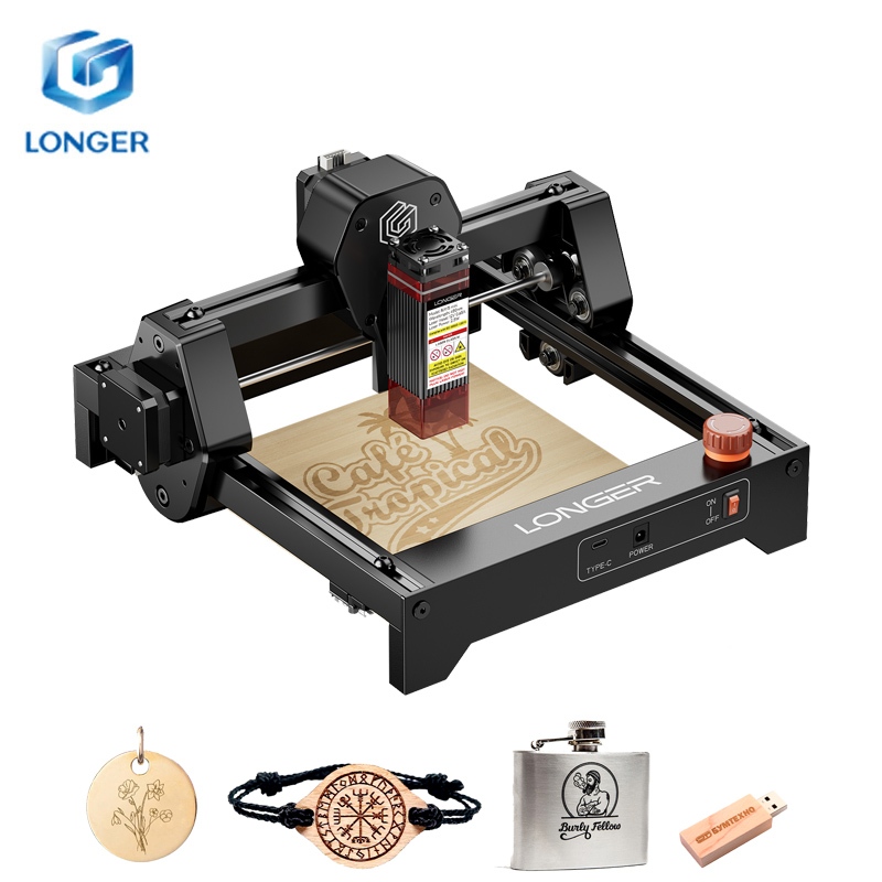 Máquina de gravação a laser LONGER RAY5 Mini, 3,5W, gravação de alta velocidade de 12.000 mm/min