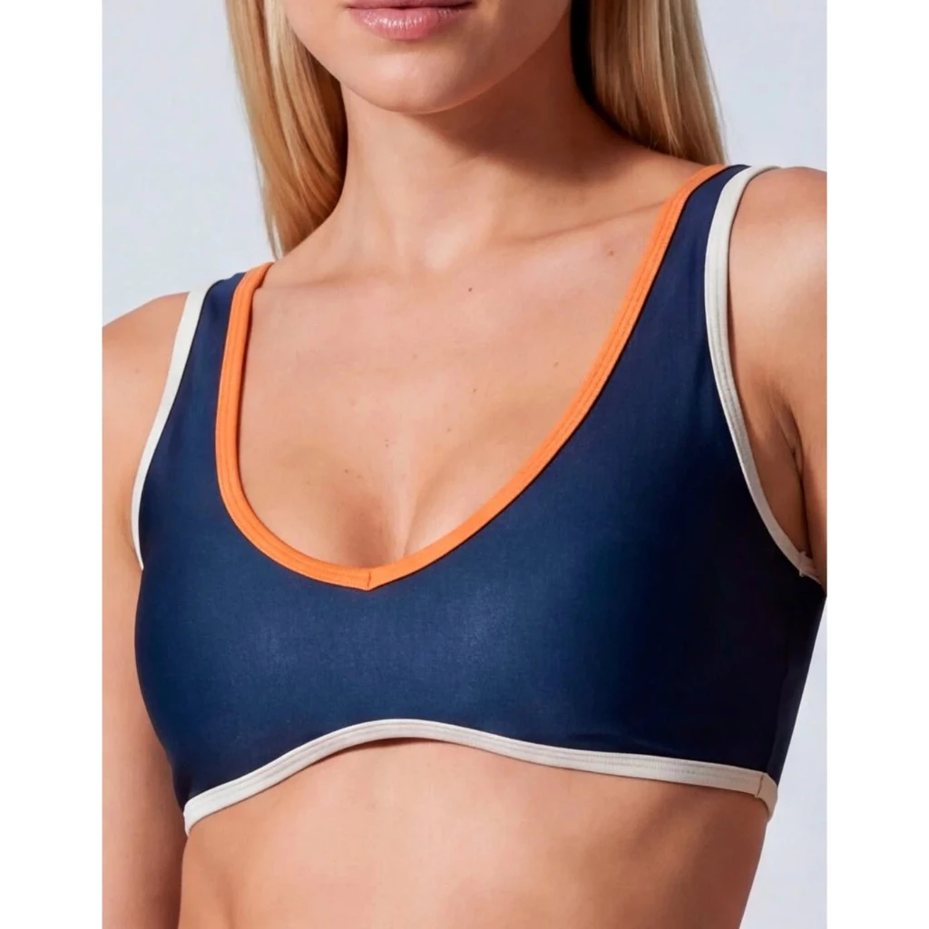 Top Fitness Delta Marinho Legbox Academia  Treino Corrida Ginastica — imagem 1