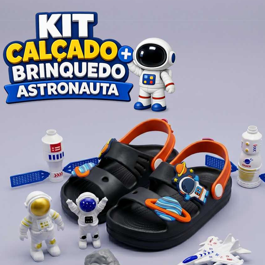 Calçado com Brinquedo Astronauta super macio confortavel leve antiderrapante menino — imagem 2 de 2