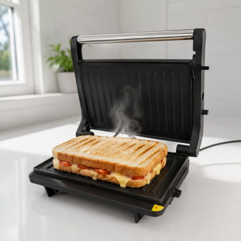 Mini Grill Bak Premium Inox Sanduicheira   750w Gourmet Elétrico Lanches