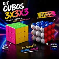 Cubo Mágico Profissional 3x3x3 Giro Rápido Speed Gold Edition Interativo Antistress Magic Cube