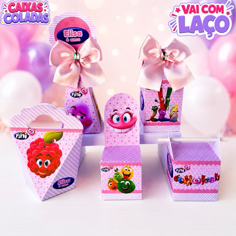Kit Caixas Bala Fini Menina Personalizados/Lembrancinha de Festa/Aniversário/Lembrancinha Festa Infantil