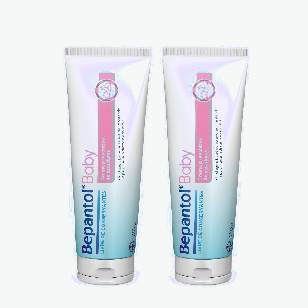 Kit com 2 Cremes Pomada120gr Cada - Bepantol Baby - 120 GRAMAS