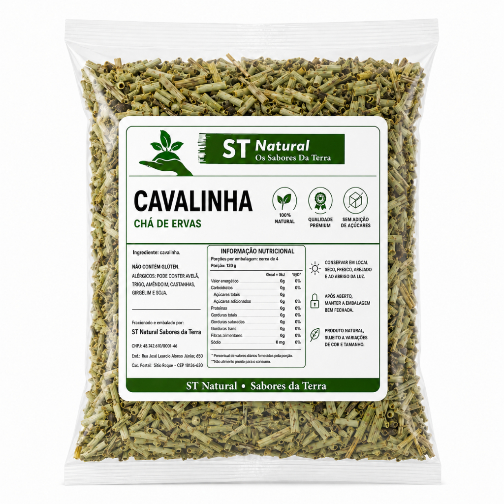 Chá de Cavalinha Natural Erva Desidratada 100g 300g ST Natural Sabores da Terra