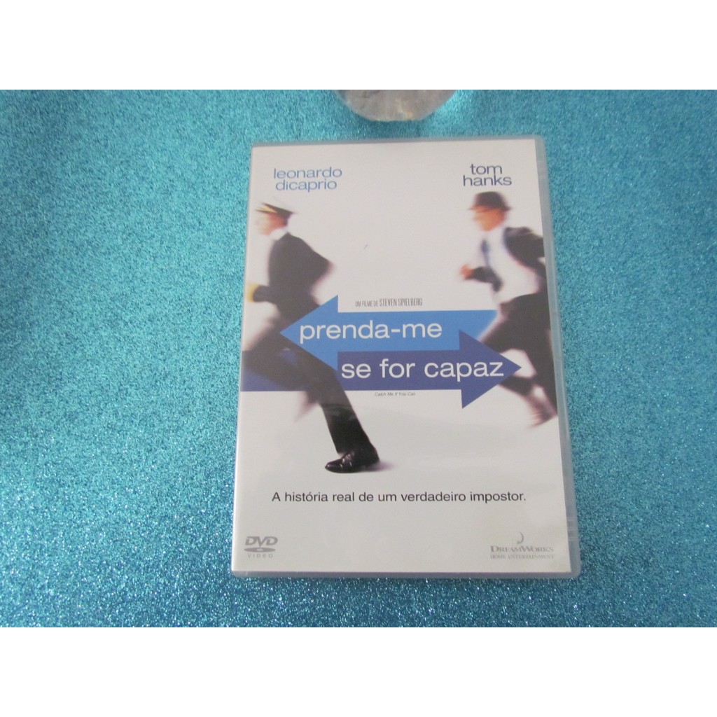 DVD Prenda-me se for capaz -Leonardo Di Caprio; Tom Hanks; Spielberg (diretor) -DreamWorks