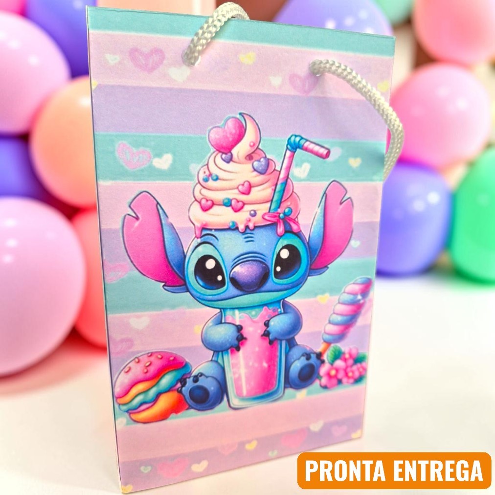 Sacolinha Surpresa STITCH DOCES Tam.P Lembrancinha de Festa Envio Rápido