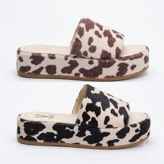 Sandália Feminina Tamanco Flat Plataforma Flatform Confortável