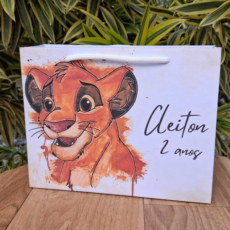 sacolinha rei leão sacolinha personalizada rei leão sacolinha festa lembrancinha aniversario rei leão