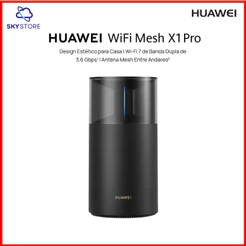 HUAWEI WiFi Mesh X1 Pro, Roteador, Wi-Fi 7 de Banda Dupla de 3,6 Gbps, Multiantena Inteligente