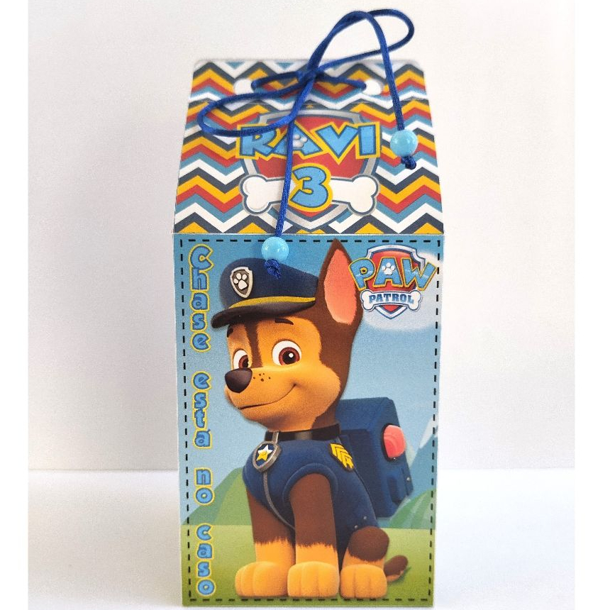 4 a 10 Kit Caixa Milk personalizado festa infantil, Aniversário, Decoração Infantil - Tema Patrulha Canina