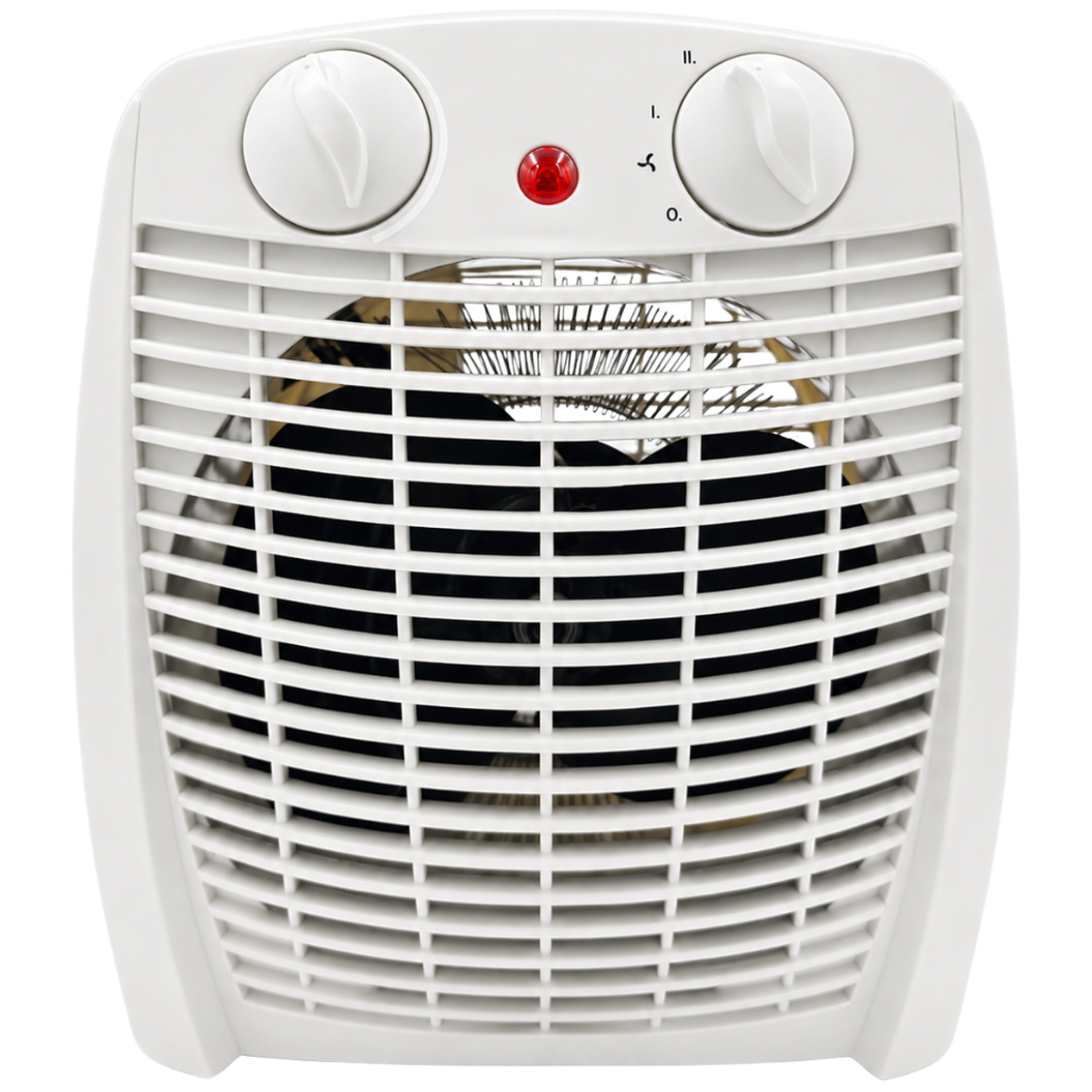 Aquecedor Elétrico Portátil 2 em 1 Aquece e Ventila AQ-100 Kian Branco 1800w 220v