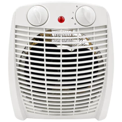 Aquecedor Elétrico Portátil 2 em 1 Aquece e Ventila AQ-100 Kian Branco 1800w 220v