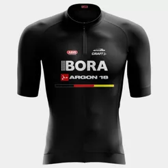 Camisa Ciclismo Masculina Bora Preta Camiseta Manga Curta Roupa Bike Pedal Mtb