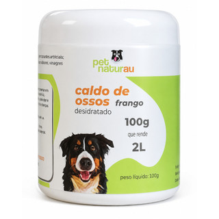 Caldo de ossos de frango desidratado 100% natural para cães e gatos PetNaturau - Hidrata, nutre e rende 2 Litros