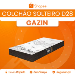 Colchão Solteiro Espuma D28 78x188 Gazin