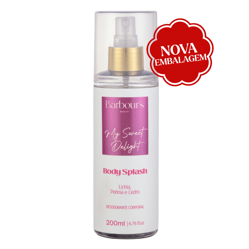 Imagem Body Splash My Sweet Delight Barbour's Beauty 200ml Fragrância Fresca Corporal Colônia