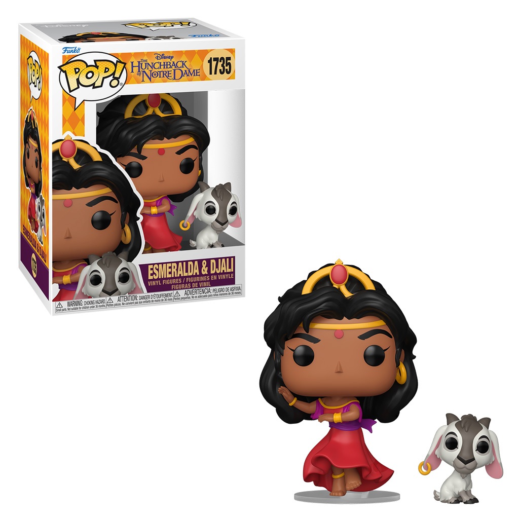 FUNKO POP DISNEY THE HUNCHBACK OF NOTRE DAME - ESMERALDA & DJALI 1735 NOVO ORIGINAL