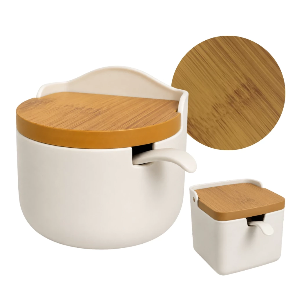 Saleiro Porta Condimento Plastico Com Colher Pote Temperos Cozinha — imagem 1