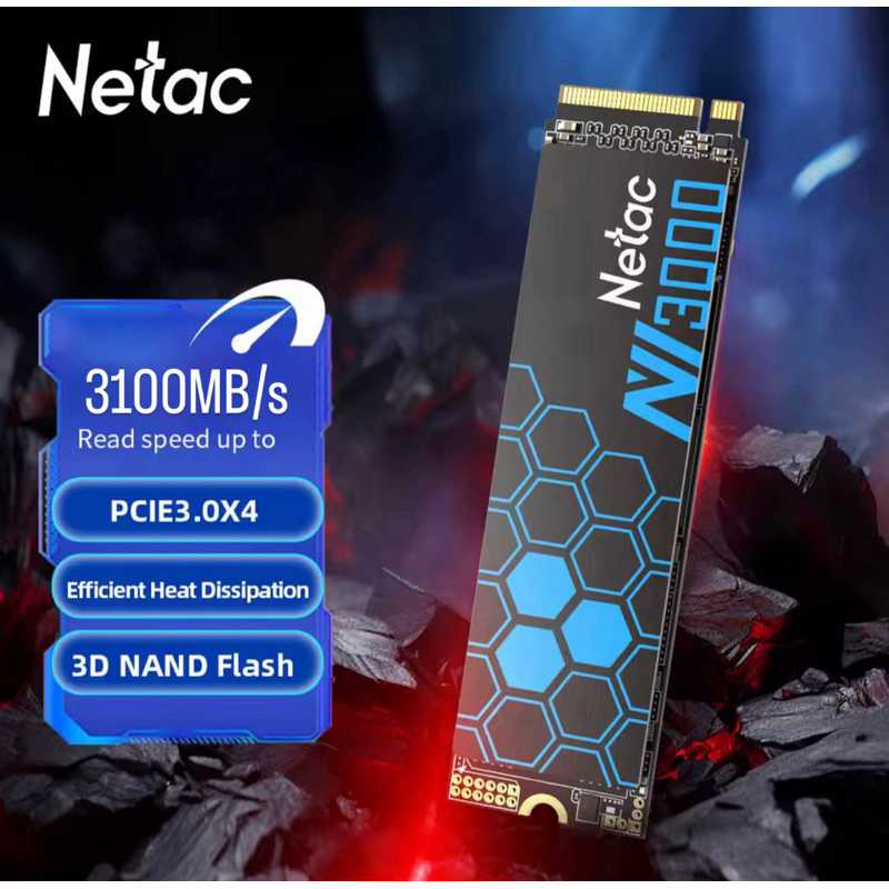 SSD M.2 NVMe Netac 500GB 3100MB/s PCIE 3.0.