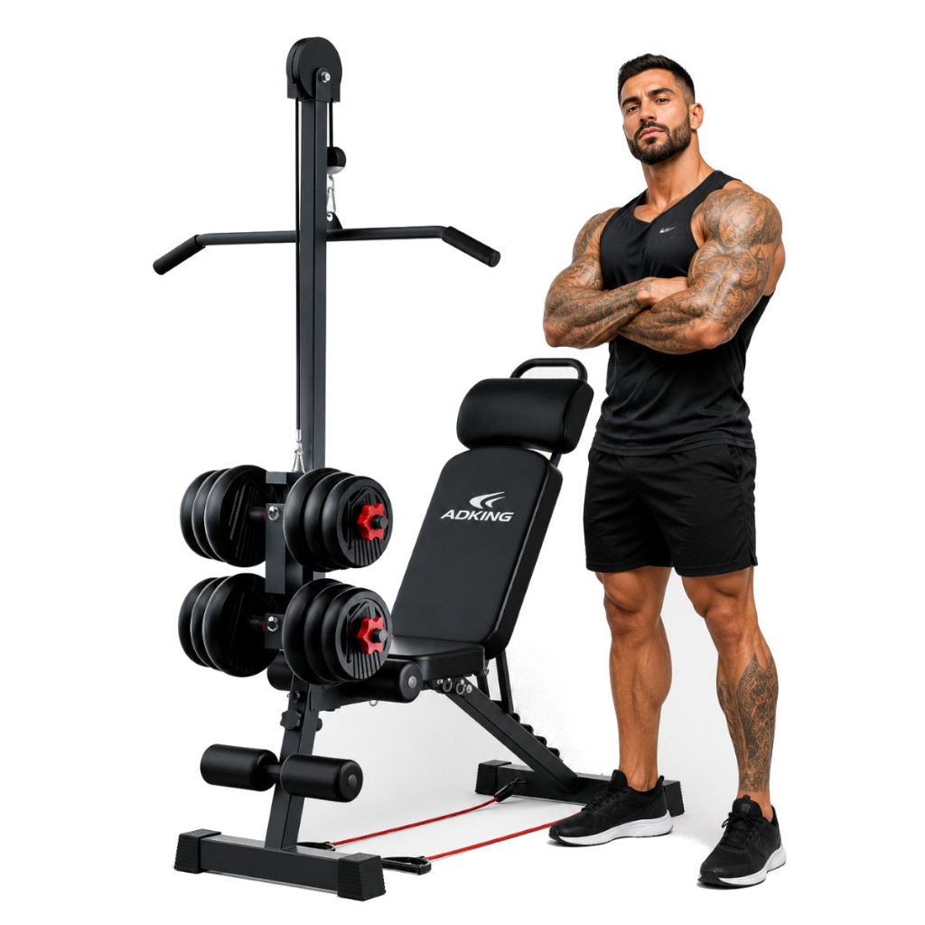 Banco Banqueta De Musculação E Academia Regulável suportar 500KG (12x1) 6 Graus