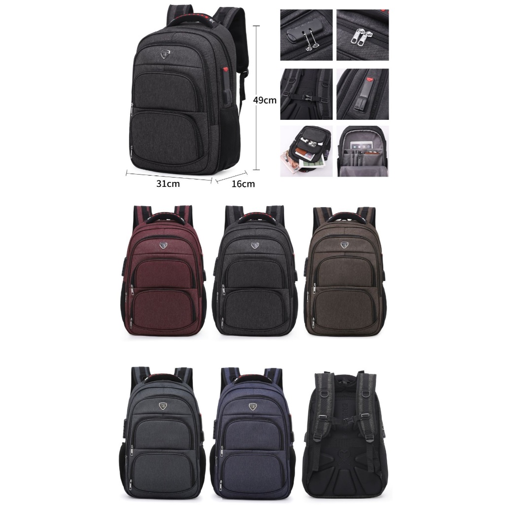 Mochila Notebook  Impermeavel Executiva Escolar Adulto Masculina Feminina Cabo De Aço
