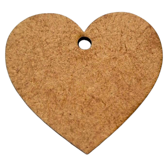 Kit 28 Mini Corações de madeira MDF 3mm Cru com Furo - 5cm para Artesanato e Lembrancinhas,Chaveiro MDF,Lembrancinhas