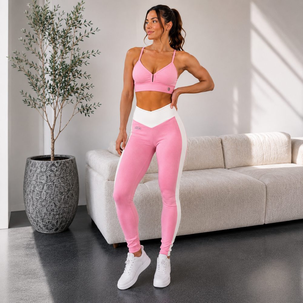 Conjunto Fitness Feminino Blackout Poliéster Premium Zero Transparência Academia F